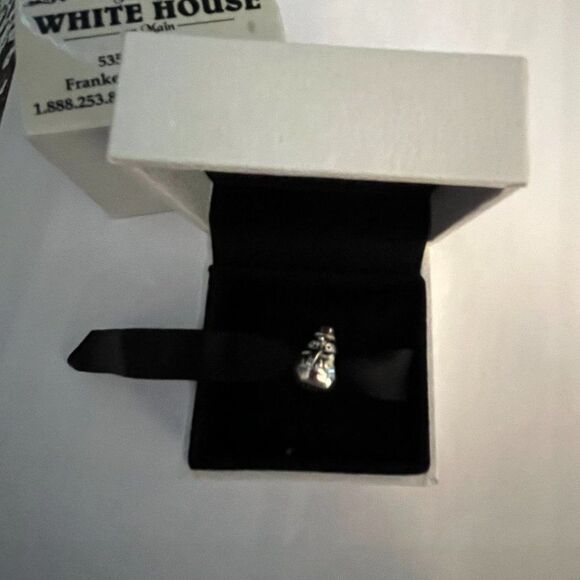 Discontinued Pandora Sterling Silver Winter Snowman Christmas Bead - 790374 box - Picture 4 of 4